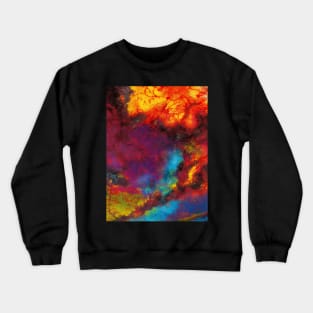 Abstract Splatter Paint Crewneck Sweatshirt